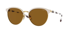 0VO4303S - Vogue - (Top Matt Beige/Gold) Dark Brown Polarized - 56 - 17 - 140 MM - Ardor Eyewear 8056262038420