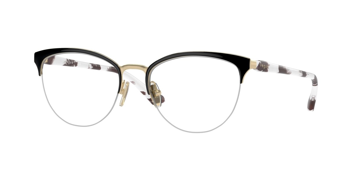 0VO4304 - Vogue - Black - (Top Black/Pale Gold 352) - 51 - 18 - 140 MM - Ardor Eyewear 8056262014516