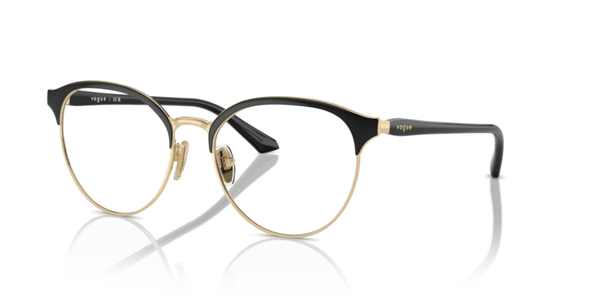 0VO4305 - Vogue - Black - (Top Black/Pale Gold 352) - 51 - 17 - 140 MM - Ardor Eyewear 8056262018347