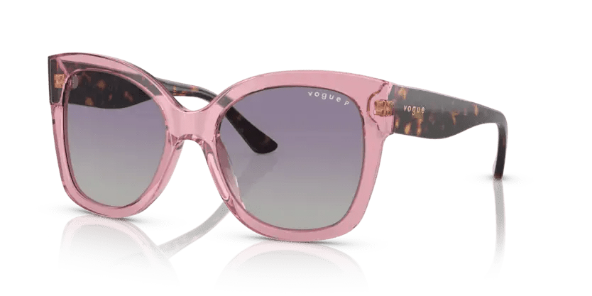 0VO5338S - Vogue - (Transparent Pink) Violet Polarized - 54 - 19 - 140 MM - Ardor Eyewear 8056597733748