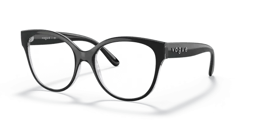 0VO5421 - Vogue - Black - (Top Black /Serigraphy 2992) - 51 - 18 - 140 MM - Ardor Eyewear 8056597607742