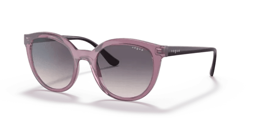 0VO5427S - Vogue - Frame: Violet - (Transparent Purple 276136) - Lens: Pink Gradient Dark Grey - 50 MM - Ardor Eyewear