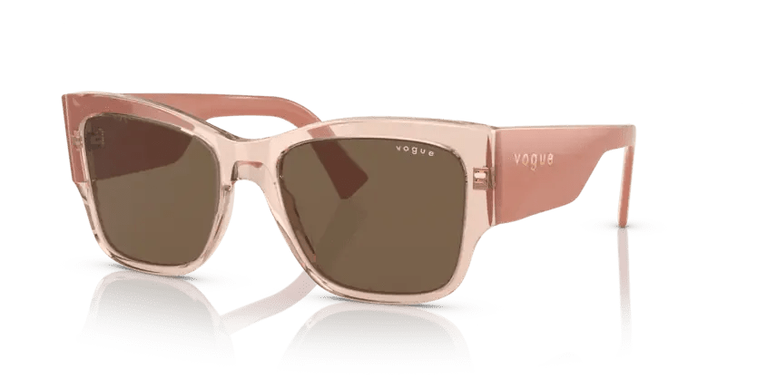 0VO5462S - Vogue - (Transparent Peach) Dark Brown - 54 - 18 - 140 MM - Ardor Eyewear 8056597714877