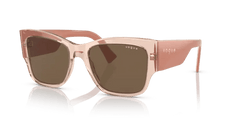 0VO5462S - Vogue - (Transparent Peach) Dark Brown - 54 - 18 - 140 MM - Ardor Eyewear 8056597714877