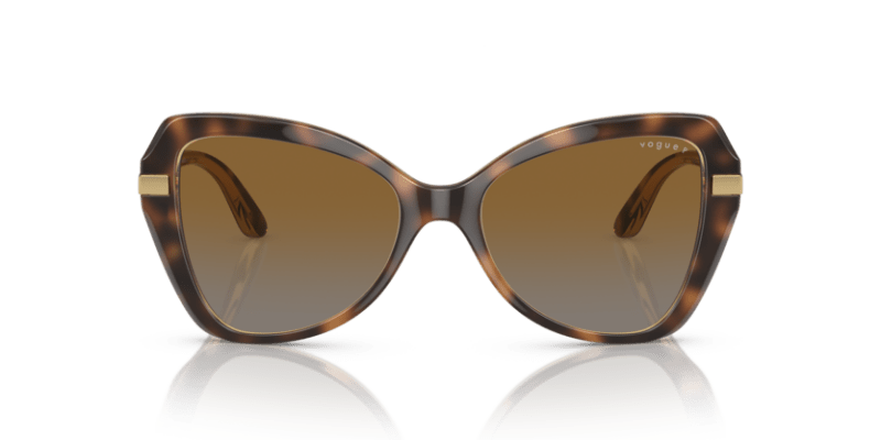 (Striped Dark Havana) Grey Gradient Brown Polarized -  8056597815093