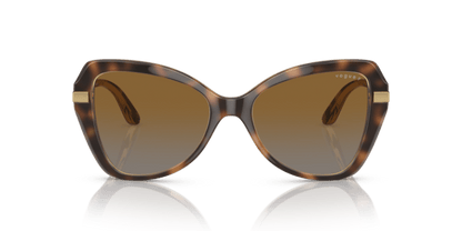 (Striped Dark Havana) Grey Gradient Brown Polarized -  8056597815093