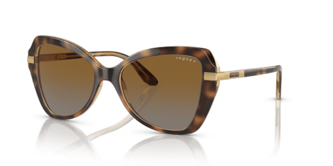 (Striped Dark Havana) Grey Gradient Brown Polarized -  8056597815093