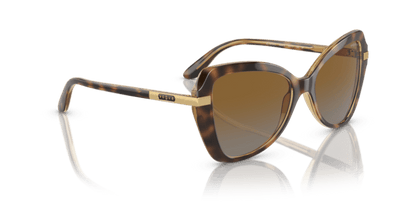 (Striped Dark Havana) Grey Gradient Brown Polarized -  8056597815093