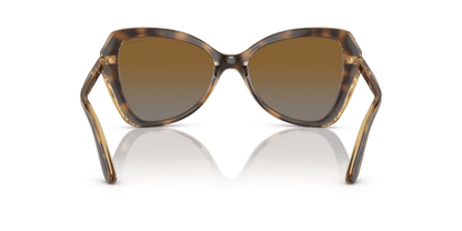 (Striped Dark Havana) Grey Gradient Brown Polarized -  8056597815093