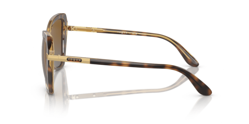 (Striped Dark Havana) Grey Gradient Brown Polarized -  8056597815093