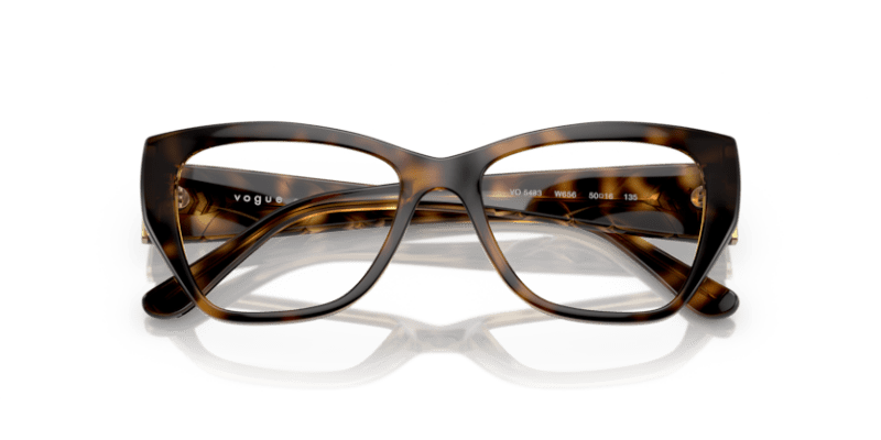 Dark Havana - 0VO5483 8056597813716 Vogue Eyeglasses Woman Butterfly
