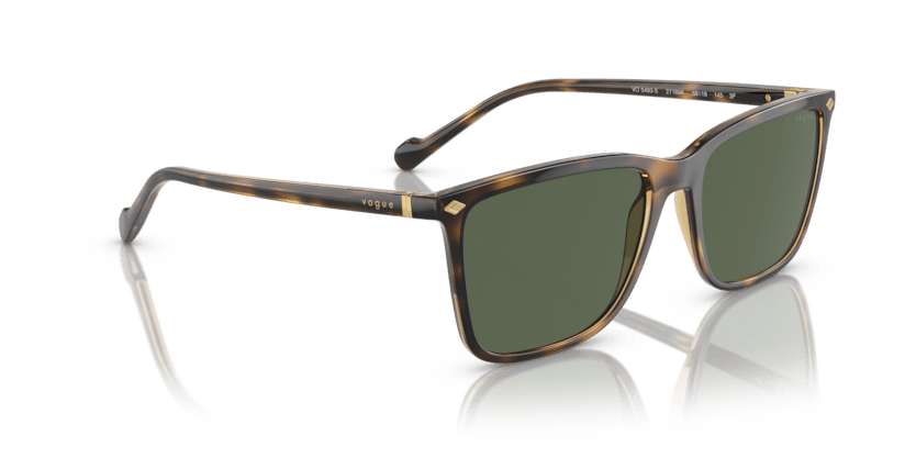 0VO5493S - Vogue - (Total Dark Havana) Dark Green Polarized - 56 - 18 - 145 MM - Ardor Eyewear 8056597817141