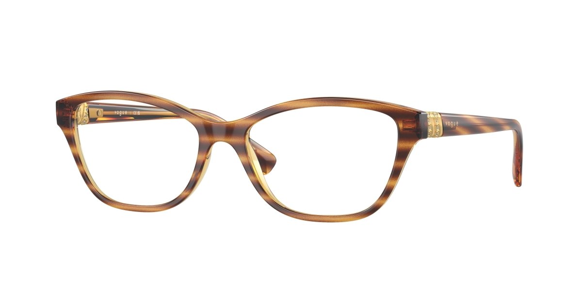 0VO5516B - Vogue - Brown - (Striped Dark Havana 1508) - 51 - 16 - 140 MM - Ardor Eyewear 8056597930956