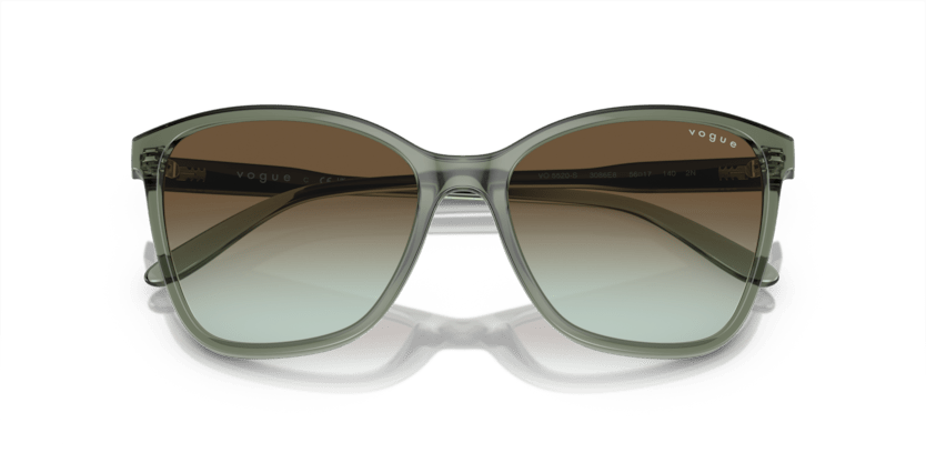 0VO5520S - Vogue - (Transparent Mallard Green) Green Gradient Dark Brown - 56 - 17 - 140 MM - Ardor Eyewear 8056597932028