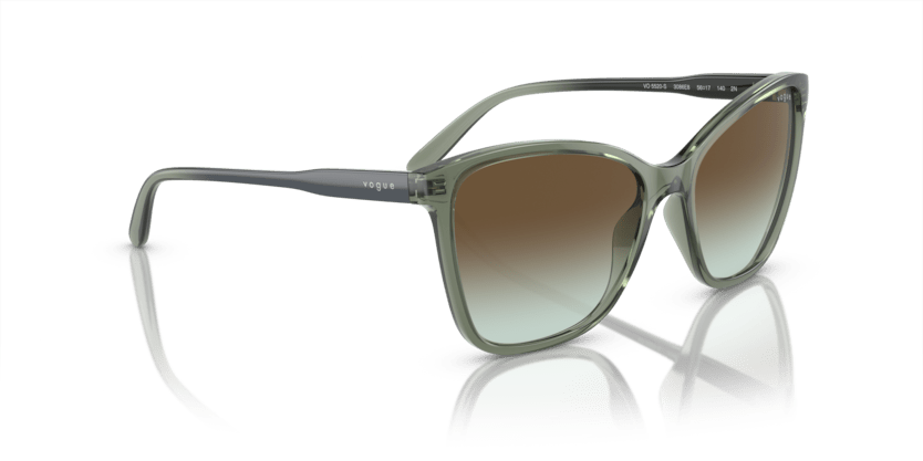 0VO5520S - Vogue - (Transparent Mallard Green) Green Gradient Dark Brown - 56 - 17 - 140 MM - Ardor Eyewear 8056597932028