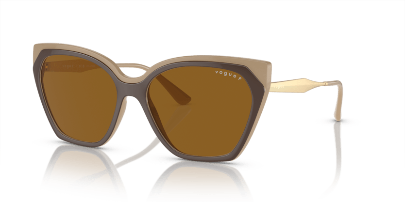 0VO5521S - Vogue - (Top Brown/Nude) Dark Brown Polar Polarized - 57 - 16 - 140 MM - Ardor Eyewear 8056597934145