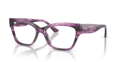 Purple Havana - 0VO5523 8056597927253 Vogue Eyeglasses Woman Cat Eye
