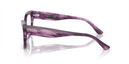 Purple Havana - 0VO5523 8056597927253 Vogue Eyeglasses Woman Cat Eye