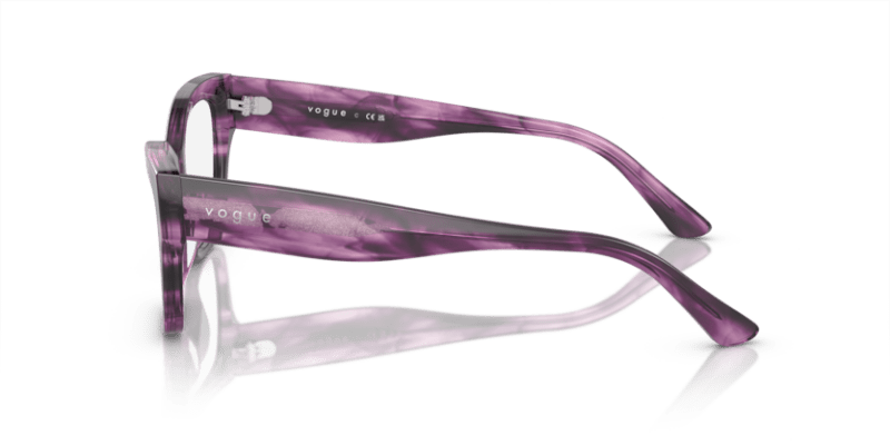 Purple Havana - 0VO5523 8056597927253 Vogue Eyeglasses Woman Cat Eye