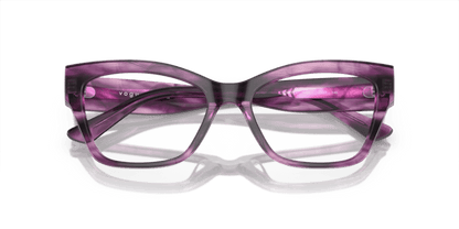 Purple Havana - 0VO5523 8056597927253 Vogue Eyeglasses Woman Cat Eye