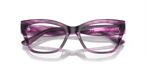Purple Havana - 0VO5523 8056597927253 Vogue Eyeglasses Woman Cat Eye