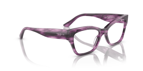 Purple Havana - 0VO5523 8056597927253 Vogue Eyeglasses Woman Cat Eye