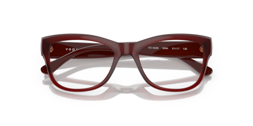 0VO5528 - Vogue - Red - (Opal Red 3094) - 53 - 17 - 135 MM - Ardor Eyewear 8056597927338