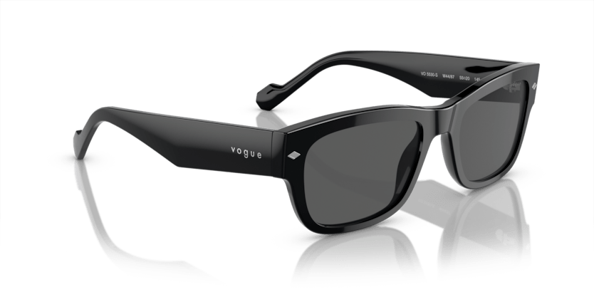 0VO5530S - Vogue - (Black) Dark Grey - 55 - 20 - 145 MM - Ardor Eyewear 8056597933186