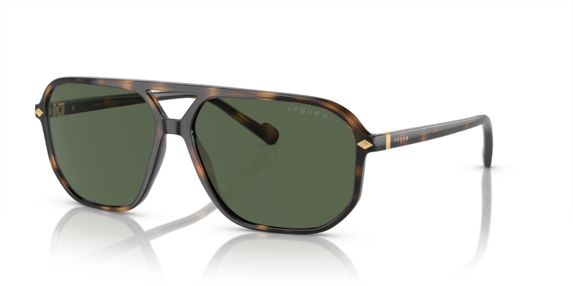 0VO5531S - Vogue - (Total Dark Havana) Dark Green Polarized - 60 - 14 - 145 MM - Ardor Eyewear 8056597933520