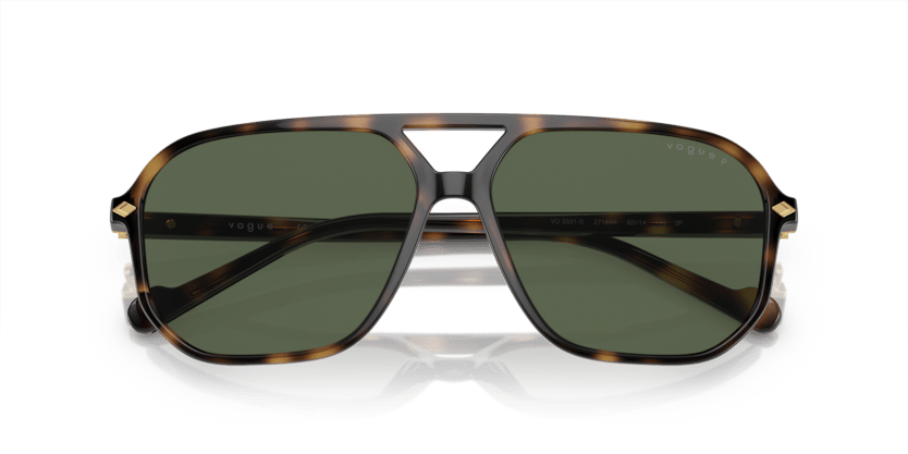 0VO5531S - Vogue - (Total Dark Havana) Dark Green Polarized - 60 - 14 - 145 MM - Ardor Eyewear 8056597933520