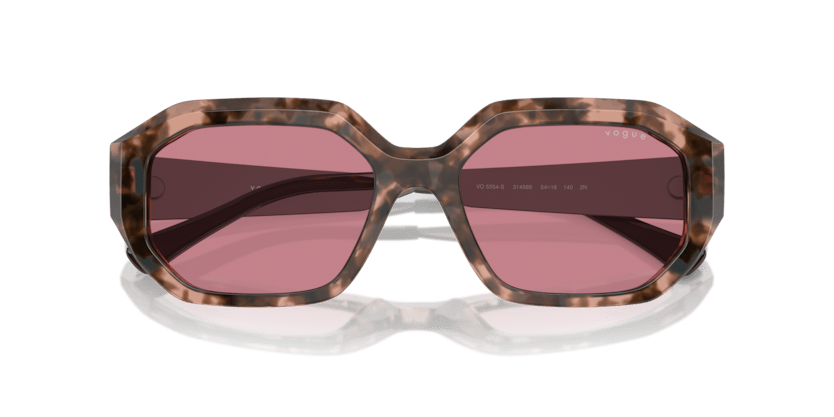 0VO5554S - Vogue - (Rose Tortoise) Dark Violet - 54 - 18 - 140 MM - Ardor Eyewear 8056262011317