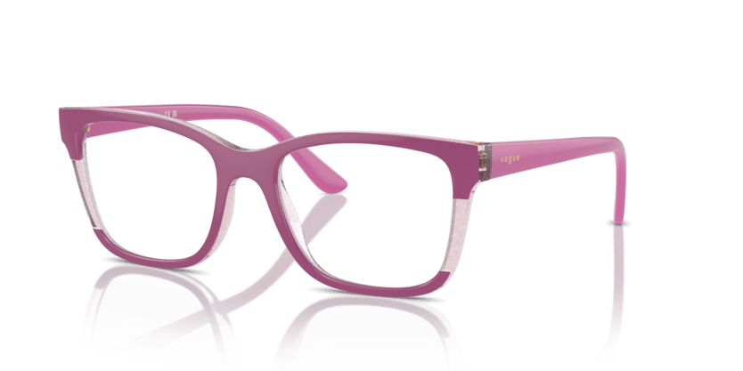 0VO5556 - Vogue - Pink - (Fuchsia/Transparent Pink Glitter 3142) - 51 - 18 - 140 MM - Ardor Eyewear 8056262012444