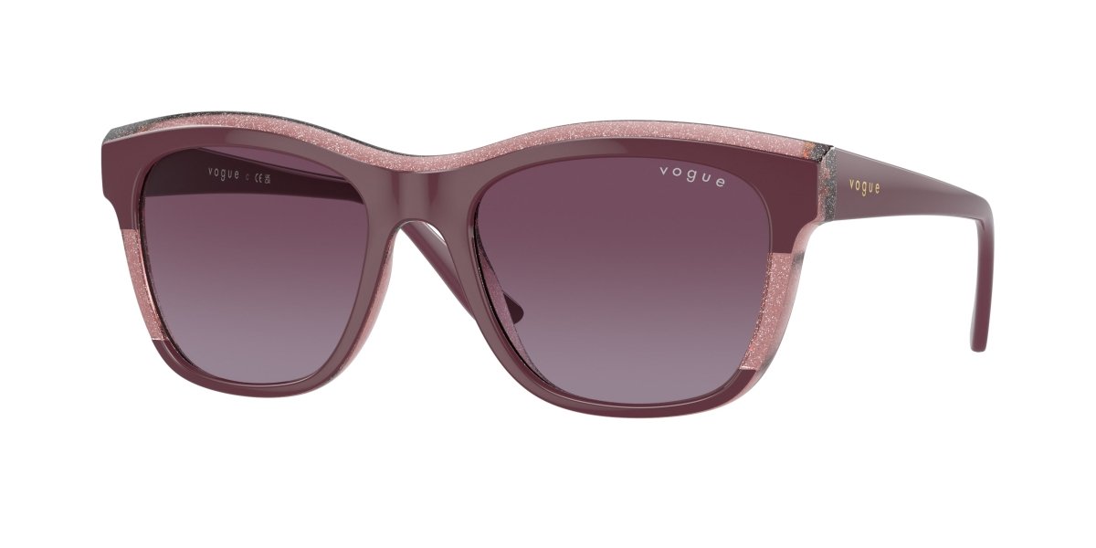 0VO5557S - Vogue - (Purple/Transparent Purple Glitter) Violet Gradient - 54 - 19 - 140 MM - Ardor Eyewear 8056262012888