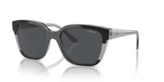 0VO5558S - Vogue - (Black/Transparent Grey Glitter) Dark Grey - 55 - 19 - 140 MM - Ardor Eyewear 8056262012147