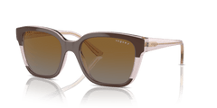 0VO5558S - Vogue - (Brown/Transparent Rose Glitter) Grey Gradient Brown Polarized - 55 - 19 - 140 MM - Ardor Eyewear 8056262012178