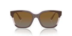 0VO5558S - Vogue - (Brown/Transparent Rose Glitter) Grey Gradient Brown Polarized - 55 - 19 - 140 MM - Ardor Eyewear 8056262012178