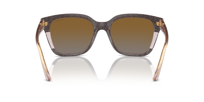 0VO5558S - Vogue - (Brown/Transparent Rose Glitter) Grey Gradient Brown Polarized - 55 - 19 - 140 MM - Ardor Eyewear 8056262012178