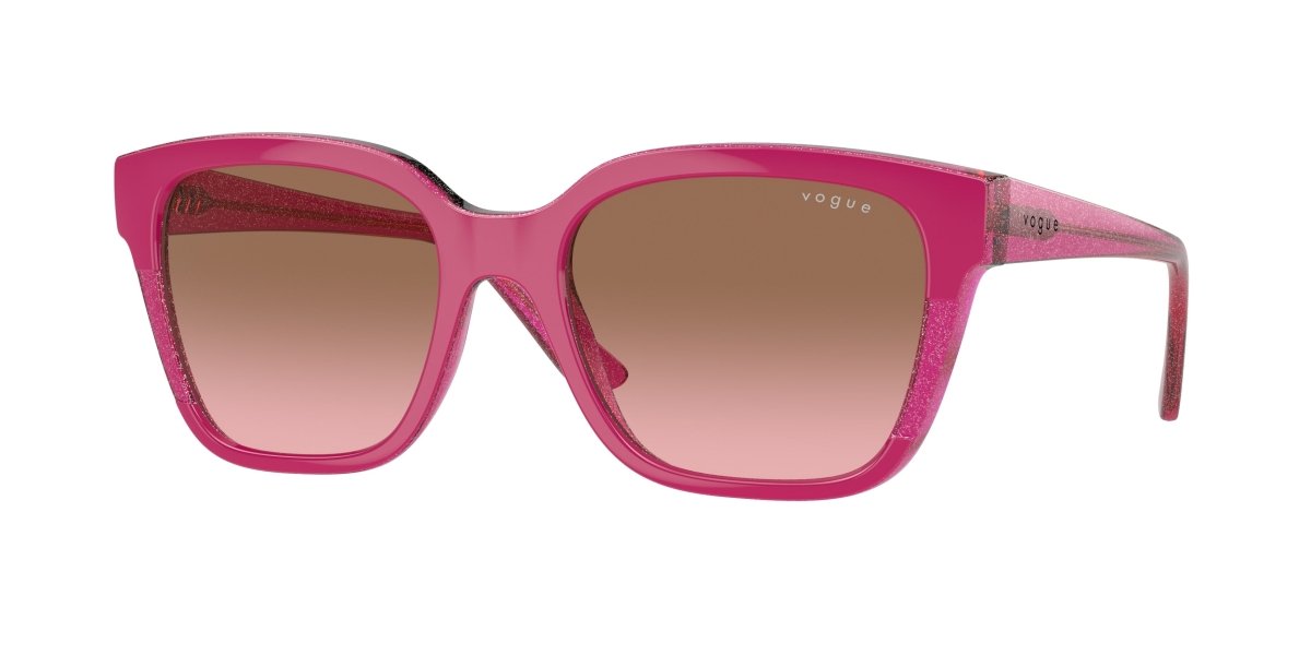 0VO5558S - Vogue - (Cherry/Transparent Fuchsia Glitter) Pink Gradient Brown - 55 - 19 - 140 MM - Ardor Eyewear 8056262012161