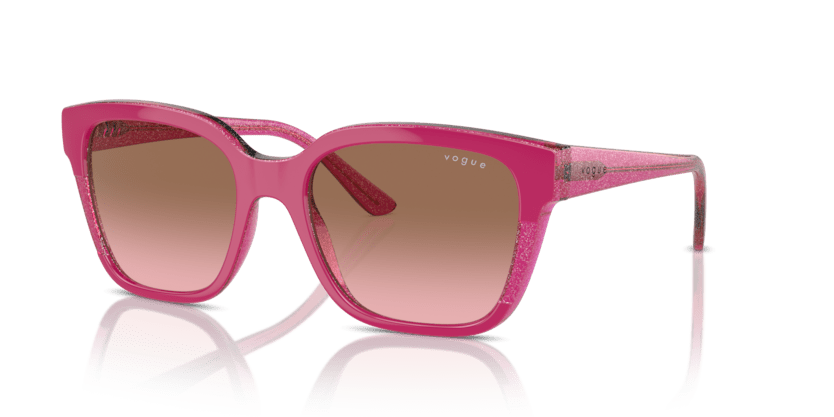 0VO5558S - Vogue - (Cherry/Transparent Fuchsia Glitter) Pink Gradient Brown - 55 - 19 - 140 MM - Ardor Eyewear 8056262012161