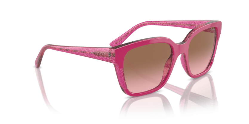 0VO5558S - Vogue - (Cherry/Transparent Fuchsia Glitter) Pink Gradient Brown - 55 - 19 - 140 MM - Ardor Eyewear 8056262012161