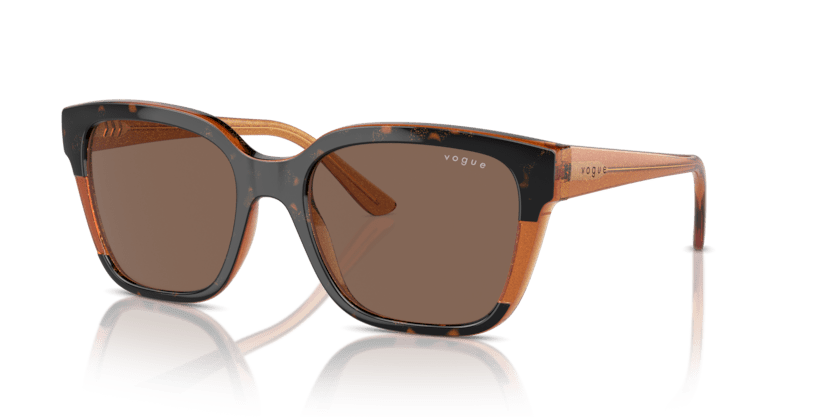 0VO5558S - Vogue - (Havana/Transparent Brown Glitter) Dark Brown - 55 - 19 - 140 MM - Ardor Eyewear 8056262012154