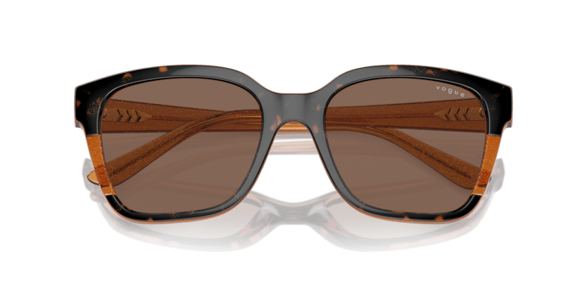 0VO5558S - Vogue - (Havana/Transparent Brown Glitter) Dark Brown - 55 - 19 - 140 MM - Ardor Eyewear 8056262012154