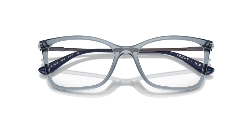 0VO5563 - Vogue - Blue - (Transparent Azure 2966) - 51 - 17 - 140 MM - Ardor Eyewear 8056262005323