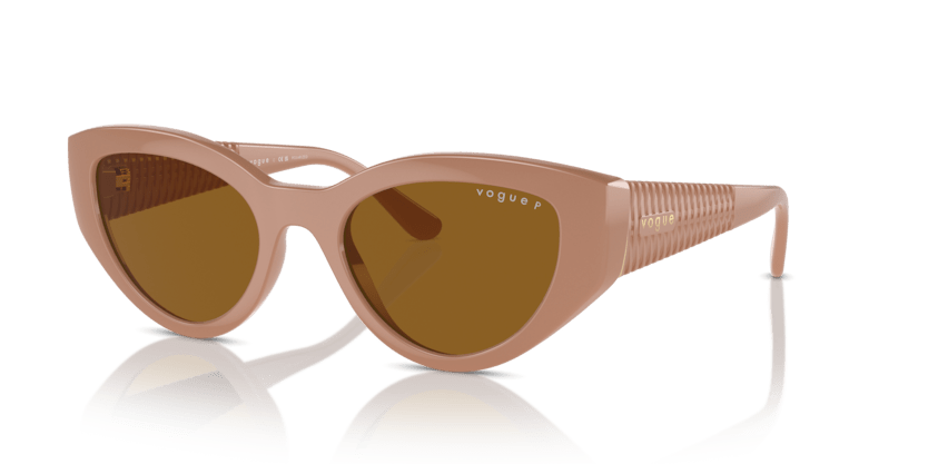 0VO5566S - Vogue - (Full Beige) Dark Brown Polarized - 52 - 20 - 135 MM - Ardor Eyewear 8056262043028