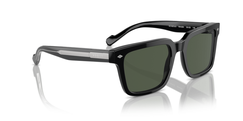 0VO5573S - Vogue - (Black) Dark Green Polarized - 55 - 20 - 145 MM - Ardor Eyewear 8056262009178