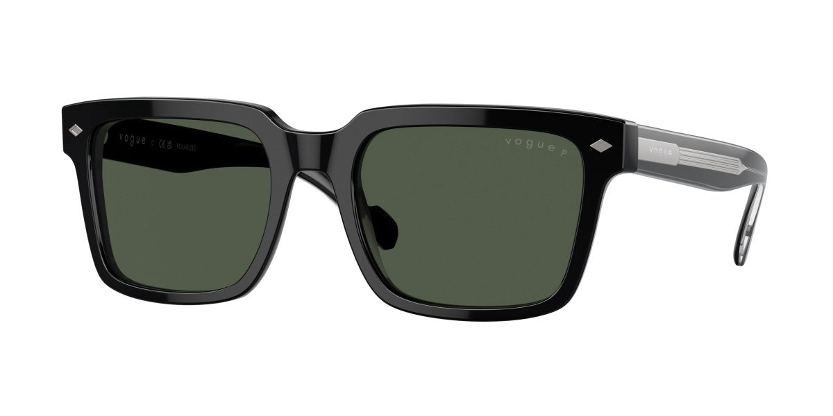 0VO5573S - Vogue - (Black) Dark Green Polarized - 55 - 20 - 145 MM - Ardor Eyewear 8056262009178