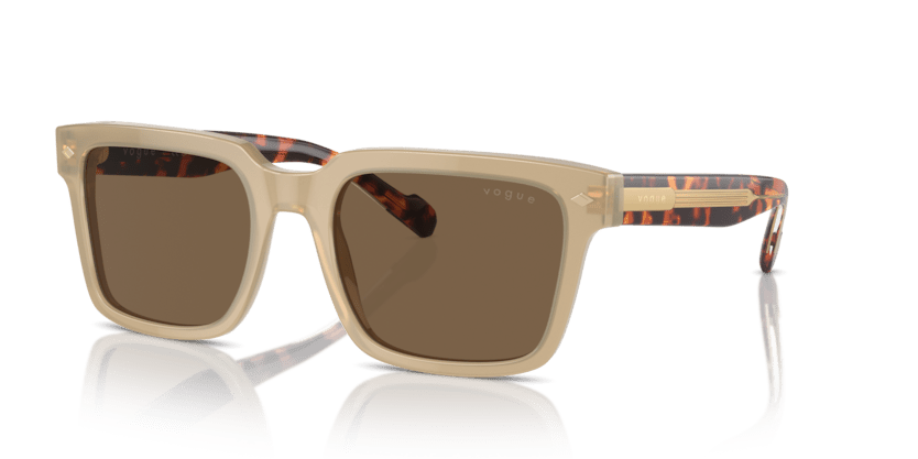 0VO5573S - Vogue - (Opal Beige) Dark Brown - 55 - 20 - 145 MM - Ardor Eyewear 8056262009192