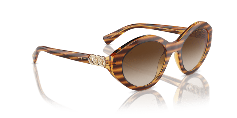 0VO5576SB - Vogue - (Striped Dark Havana) Brown Gradient - 52 - 21 - 140 MM - Ardor Eyewear 8056262006283