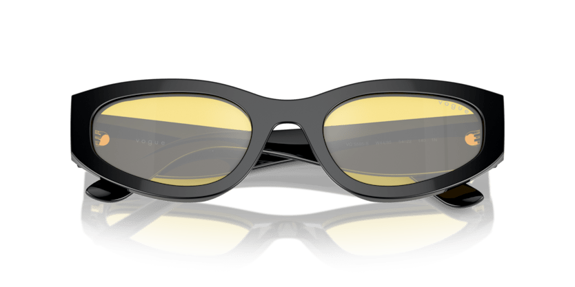 0VO5585S - Vogue - (Black) Yellow Flash Silver - 54 - 22 - 140 MM - Ardor Eyewear 8056262148235