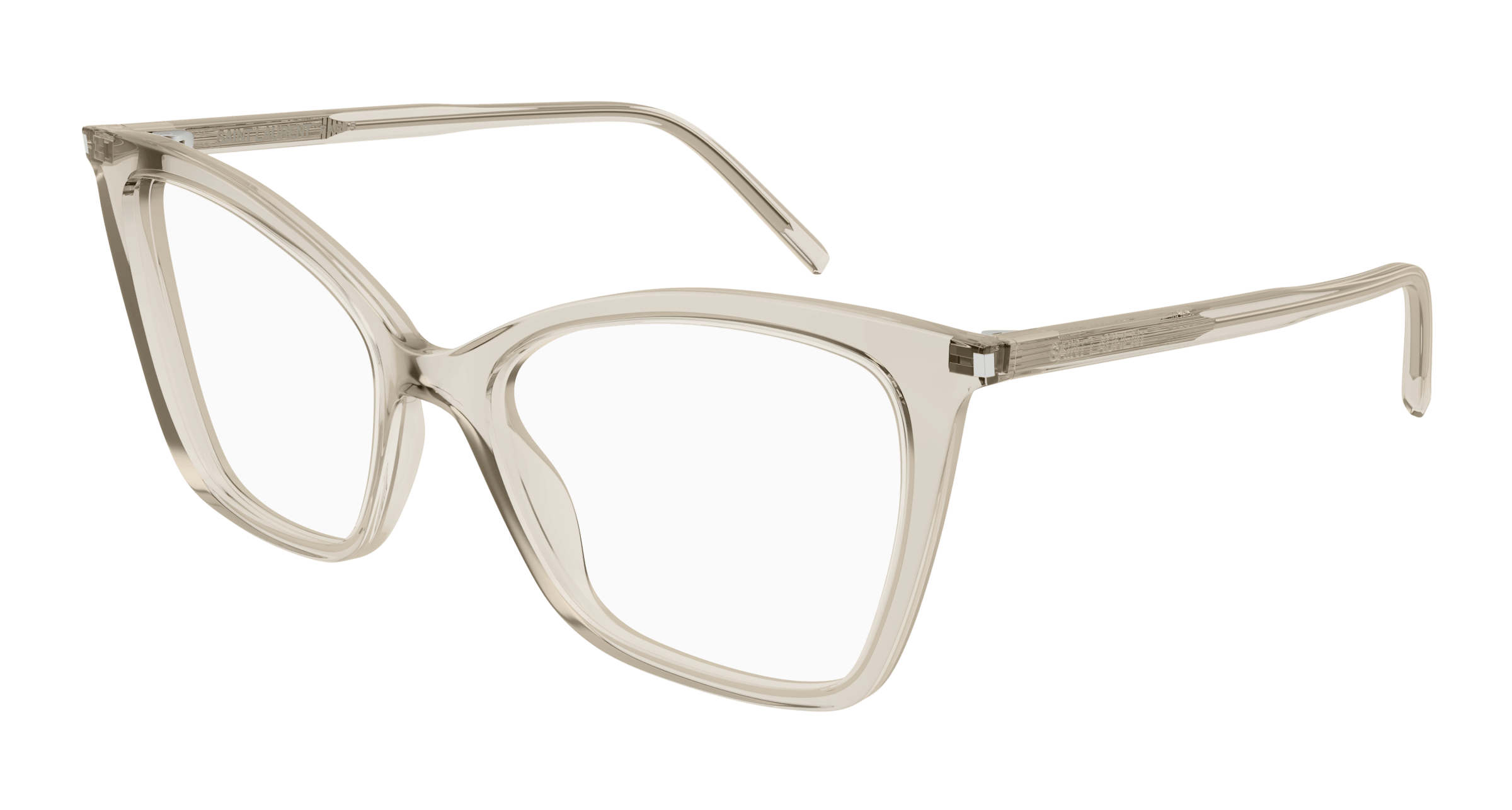 Beige Eyeglasses Saint Laurent 889652307299